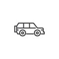 SUV Car line icon Royalty Free Stock Photo