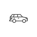 SUV car line icon Royalty Free Stock Photo