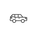 SUV car line icon Royalty Free Stock Photo