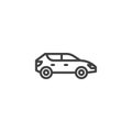 Suv car line icon Royalty Free Stock Photo