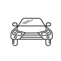 suv car line icon vector design template Royalty Free Stock Photo