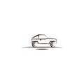 suv desert car icon. Element of desert icon for mobile concept and web apps. Hand draw suv desert car icon can be used for web and Royalty Free Stock Photo