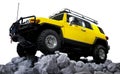 SUV off road isolated Royalty Free Stock Photo