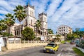 Suva, Fiji. Sacred Heart Cathedral of Suva, Archdiocese of Suva. Roman Catholic Church. Vibrant Suva downtown, Oceania.