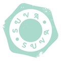 Suva stamp rubber grunge