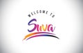Suva Welcome To Message in Purple Vibrant Modern Colors.