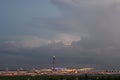 Dusk at Suvarnabhumi Airport. Bangkok. Thailand