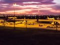 Suvarnabhumi Airport,Samut Prakan Province,Thailand,June 3,2017:Airport with airplanes. Royalty Free Stock Photo