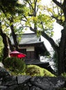 On the grounds of historic Takashima castle in Kamisuwa