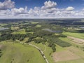 Suwalki Landscape Park, Poland. Summer time. View from above.