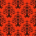 Suzani, ethnic pattern with Kazakh motifs Royalty Free Stock Photo