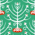 Suzani, ethnic pattern with Kazakh motifs Royalty Free Stock Photo