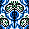 Suzani, ethnic pattern with Kazakh motifs Royalty Free Stock Photo