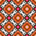 Suzani, vector pattern with bold ornament