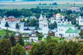 Suzdal City Aerial View with Pokrovsky convent, Russia Royalty Free Stock Photo