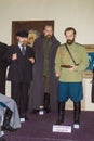 Wax Museum in Suzdal. Lenin, Dzerzhinsky and Tsar Nicholas II