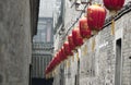 Suzhou ancient town with traditional red lantern Royalty Free Stock Photo