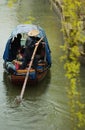 Suzhou ancient water town in rain Royalty Free Stock Photo