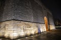 Loumen City Wall at night in Suzhou Royalty Free Stock Photo