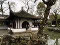 Pavillion in Humble Administrator`s Garden, one of the most famous classical gardens of Suzhou Royalty Free Stock Photo