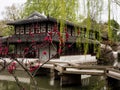 Springtime in Humble Administrator`s Garden, one of the most famous classical gardens of Suzhou Royalty Free Stock Photo