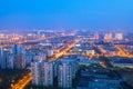 Suzhou industrial park, night at the jinji lake, suzhou city at night