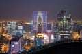 Suzhou skyline CBD night, China