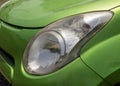 Suzuki alto front headlight closeup: Swat, Pakistan - June 10, 2023 Royalty Free Stock Photo