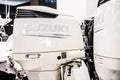 Suzuki Four Stroke Outboard Motor Royalty Free Stock Photo