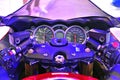 Suzuki Hayabusa motorcycle speedometer at Manila International Auto Show in Pasay, Philippines