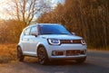 Suzuki Ignis car with 1.2 Dualjet engine. Royalty Free Stock Photo