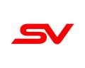 Sv letter logo