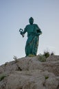 Sv. Petra monument in Makarska city. Adriatic Sea coast, Dalmatia, Croatia