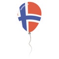 Svalbard and Jan Mayen national colors isolated.