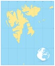 Svalbard Map. No text