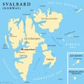 Svalbard Political Map