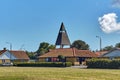 Svaneke water tower designed by Jorn Utzon (who would later design the Sydney Opera House). Royalty Free Stock Photo