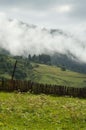 Svaneti, Mestia historic region in Georgia cloudy cloudy Royalty Free Stock Photo
