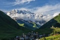 Ushguli, Mt. Shkhara, Upper Svaneti, Georgia, Europe, Traditional ancient Svan Towers