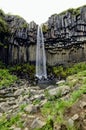 Svartifoss waterfall in Iceland