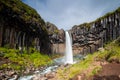 Svartifoss waterfall Royalty Free Stock Photo