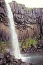 Svartifoss waterfall, Skaftafell N. P. , Iceland Royalty Free Stock Photo