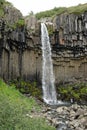 Svartifoss waterfall, Skaftafell National Park, Iceland Royalty Free Stock Photo