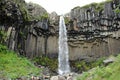 Svartifoss waterfall, Skaftafell National Park, Iceland Royalty Free Stock Photo