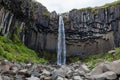 Svartifoss Waterfall, Skaftafell National Park. Royalty Free Stock Photo