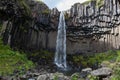 Svartifoss Waterfall, Skaftafell National Park. Royalty Free Stock Photo