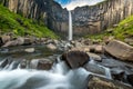 Svartifoss is a waterfall in Skaftafell in VatnajÃÂ¶kull National Park in Iceland.