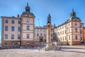 Svea Court of appeal and statue of Birger Jarl in Stockholm, Sweden