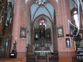 Sveksna town church interior. Lithuania Royalty Free Stock Photo