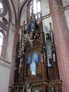 Sveksna town church interior. Lithuania Royalty Free Stock Photo